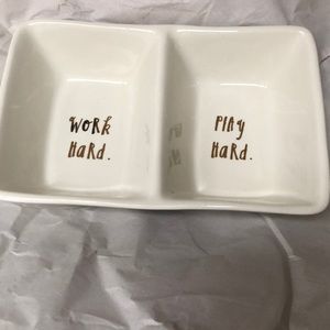 Rae Dunn double dish tray